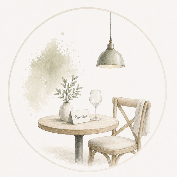 Obst im Hofladen mit Angebotsschild und ausgewählten Produkten