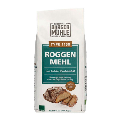 Produktfoto zu Roggenmehl 1150 1kg von Burgermühle