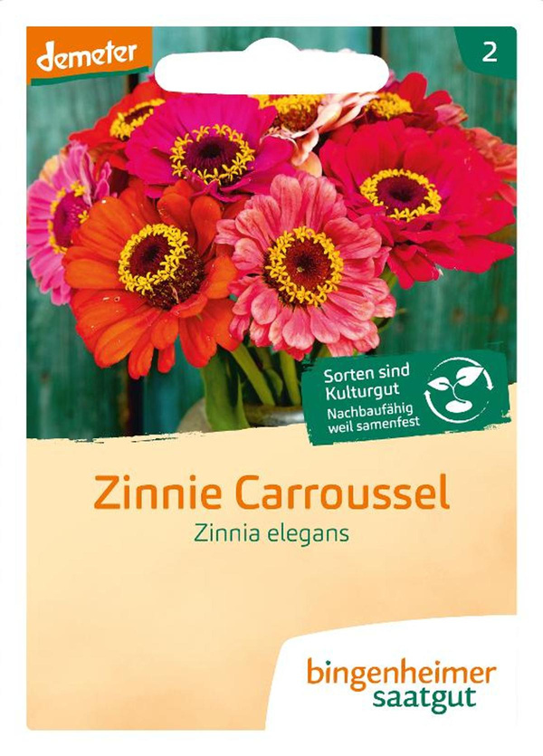 Produktfoto zu Zinnie Carroussel – Saatgut