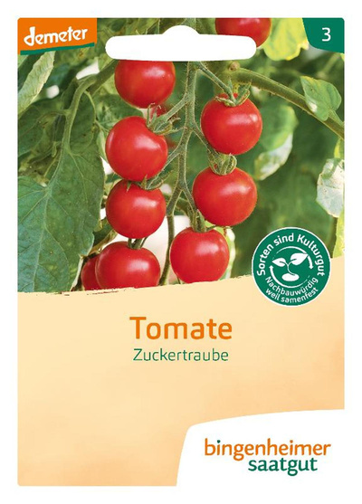 Produktfoto zu Cherrytomate Zuckertraube – Saatgut