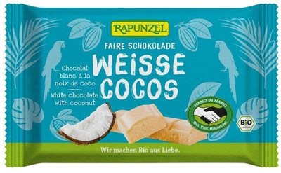 Produktfoto zu Weiße Kokos Schokolade