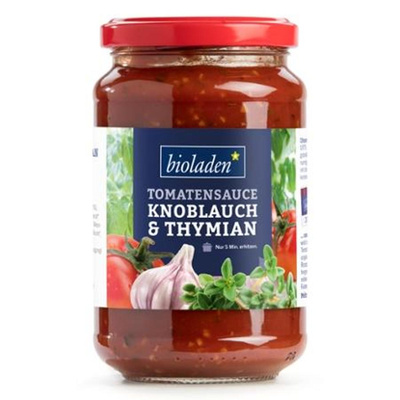 Produktfoto zu Tomatensauce Knoblauch Thymian