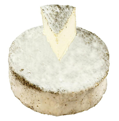 Produktfoto zu Merlin Ziegen Weichkäse mit Kräuterrinde | aus unserer Käsetheke