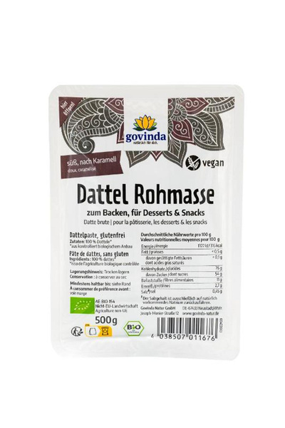 Produktfoto zu Dattel Rohmasse zum Backen & Naschen