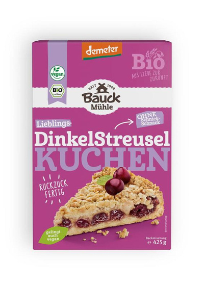 Produktfoto zu Backmischung Dinkel-Streuselkuchen