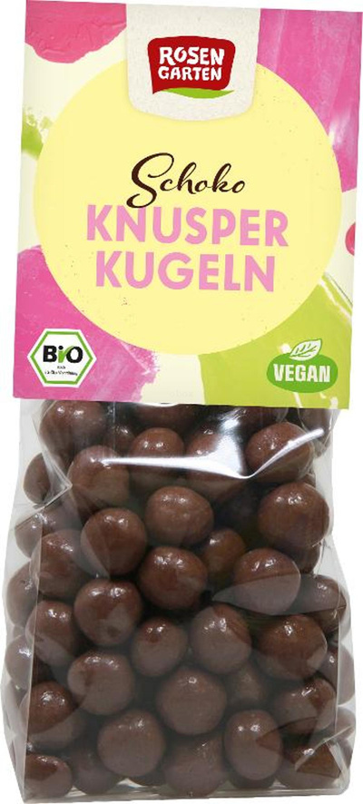 Produktfoto zu Vegane Schoko Kugeln mit Knusperkern