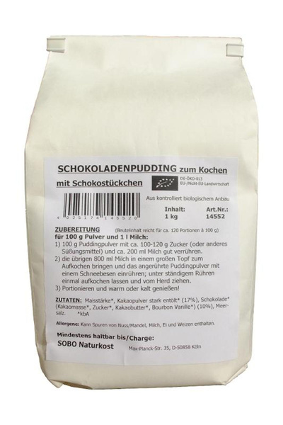 Produktfoto zu Schokoladen-Puddingpulver mit Stückchen – 1 kg