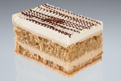 Produktfoto zu CappuccinoCremeSchnitte 1x2 Stück