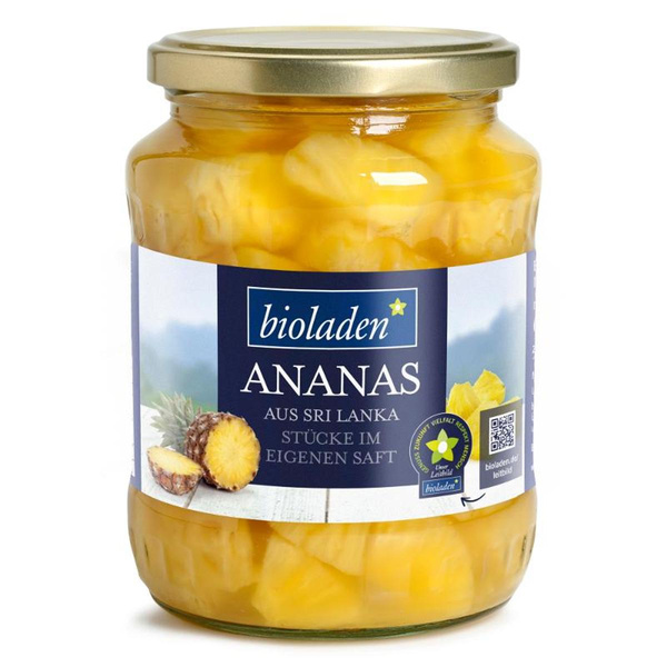 Produktfoto zu Ananasstücke im Glas