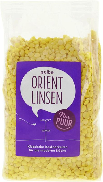 Produktfoto zu Gelbe Orient Linsen Tüte