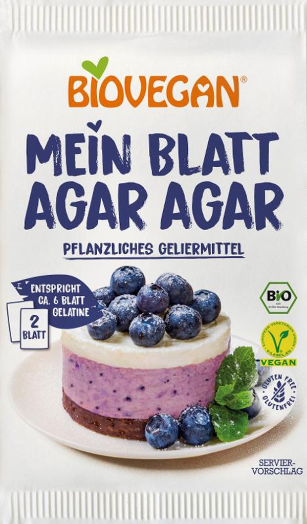 Produktfoto zu Agar Agar Blätter – die pflanzliche Alternative zu Gelatine
