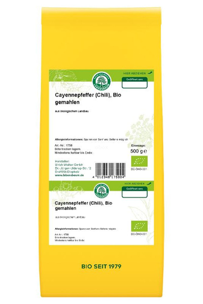 Produktfoto zu Cayennepfeffer gemahlen 0,5kg