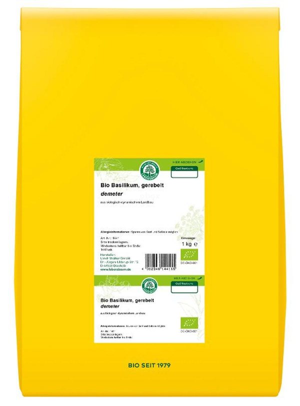 Produktfoto zu Basilikum gerebelt getrocknet 1kg