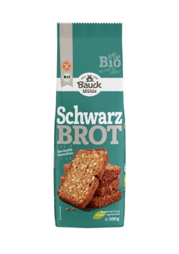 Produktfoto zu Glutenfreie Bio-Backmischung Schwarzbrot