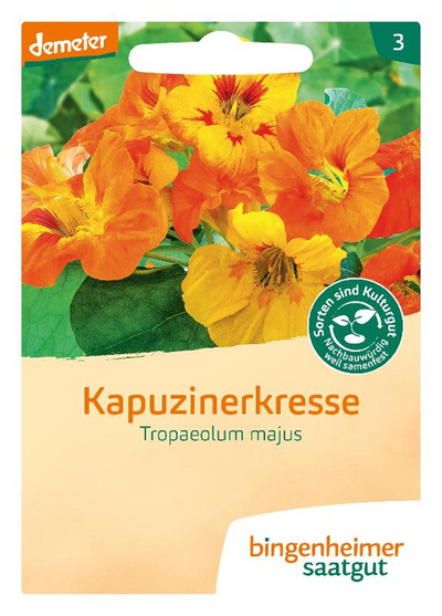 Produktfoto zu Kapuzinerkresse rankend Tropaeolum majus – Saatgut