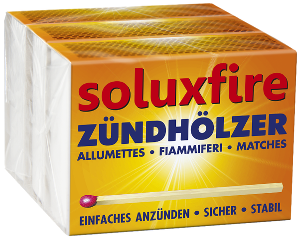 Produktfoto zu Zündhölzer 55mm 3 Schachteln