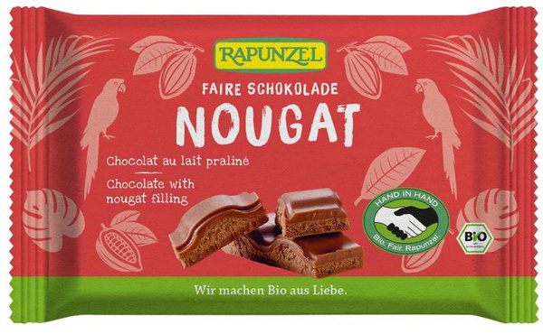 Produktfoto zu Vollmilchschokolade mit cremiger Nougat-Füllung