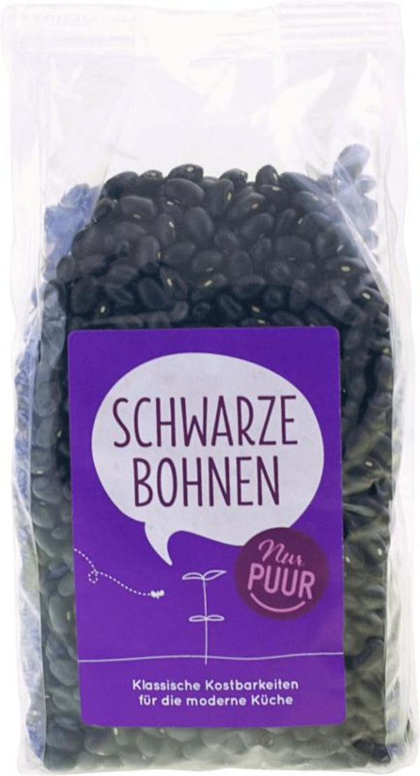 Produktfoto zu Schwarze Bohnen i.d. Tüte