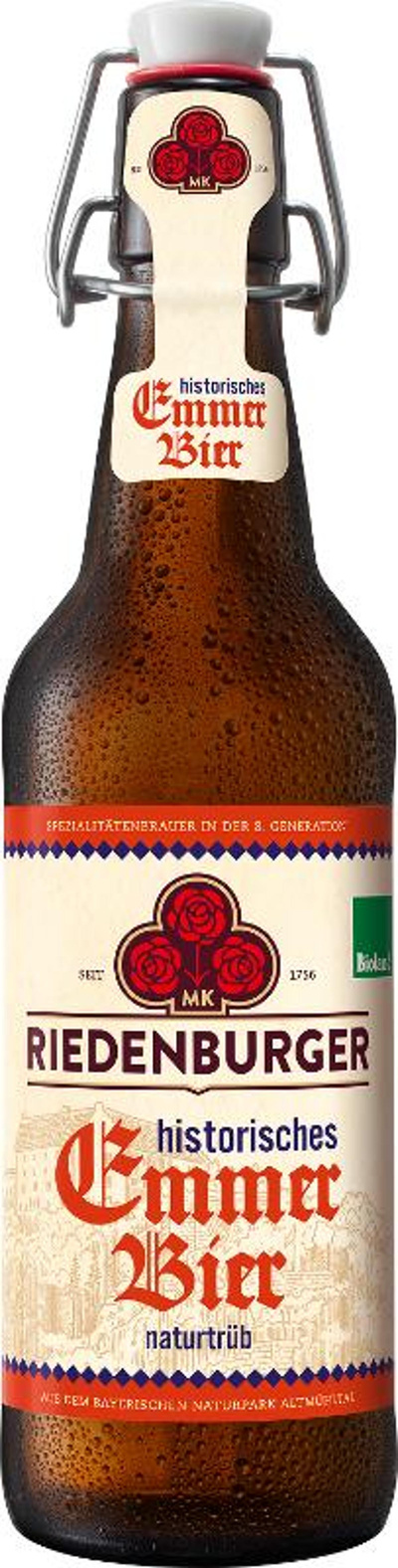 Produktfoto zu Riedenburger Emmerbier natürtrüb