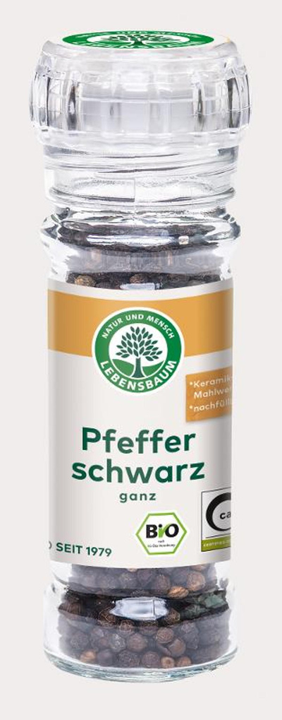 Produktfoto zu Schwarzer Pfeffer ganz in der Mühle