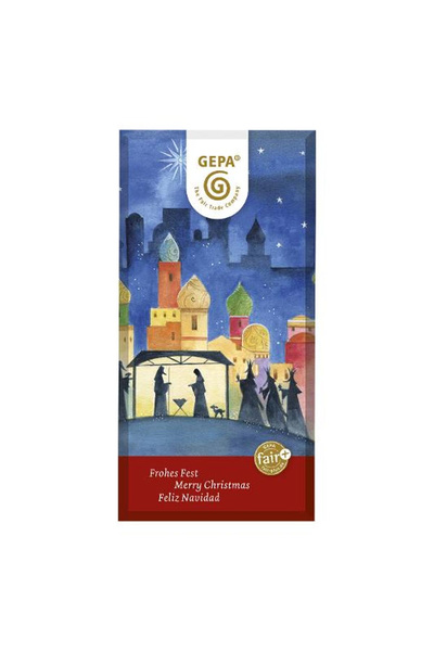 Produktfoto zu Weihnachtsschokolade Vollmilch von Gepa