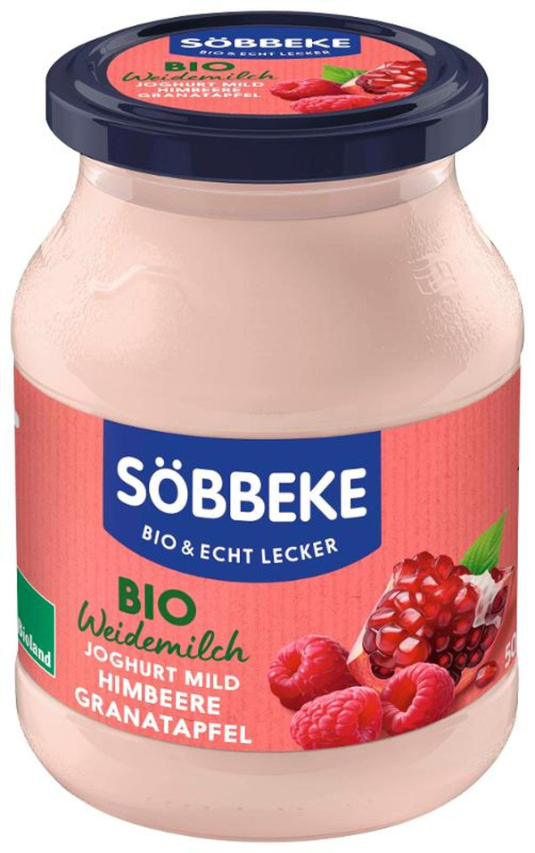 Produktfoto zu Joghurt Pur Bio Himbeere Granatapfel 3,8%