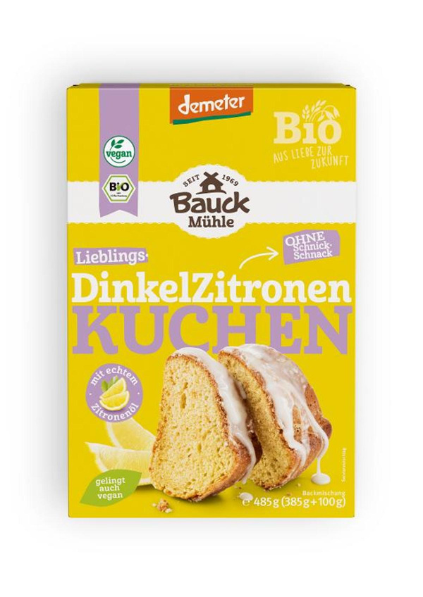 Produktfoto zu Backmischung dür Dinkel Zitronenkuchen