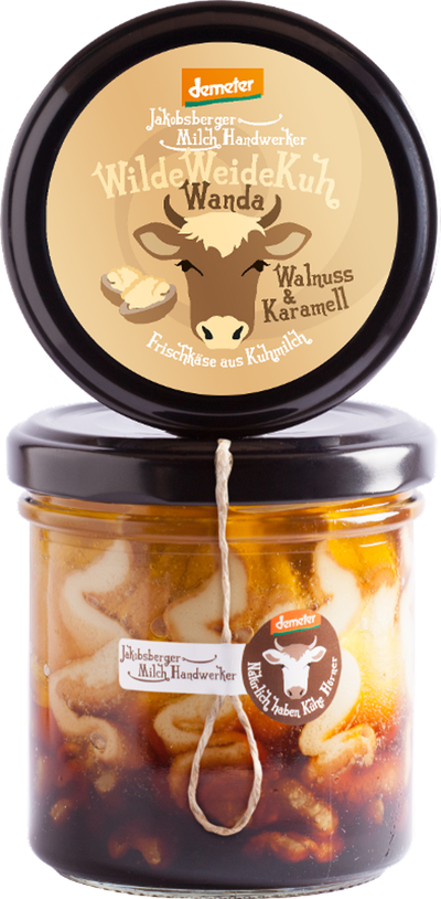 Produktfoto zu Wanda Walnuss & Karamell Frischkäse Kuhmilch