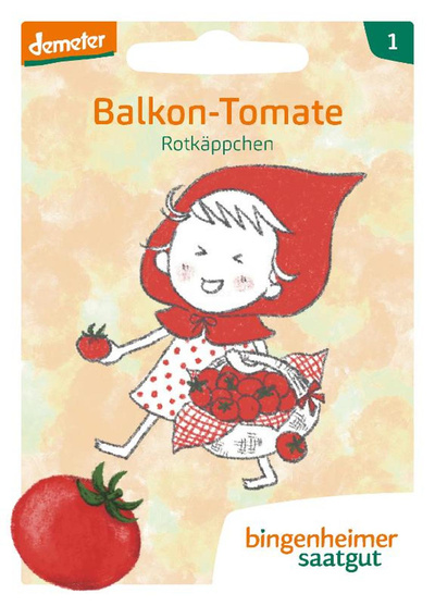 Produktfoto zu Balkontomate Rotkäppchen – Saatgut