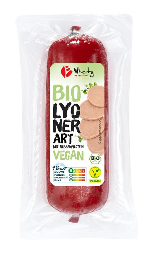 Produktfoto zu Wheaty Vegane Rolle Lyoner Art