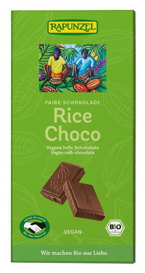 Produktfoto zu Rice Choco - vegane, helle Schokolade
