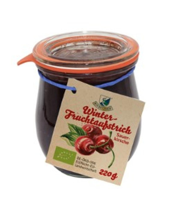 Produktfoto zu Fruchtaufstrich Winterliebe Sauerkirsche Kiebitzhof
