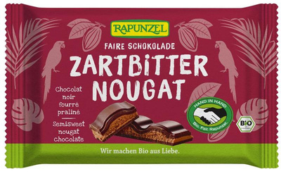 Produktfoto zu Schokolade Zartbitter Nougat