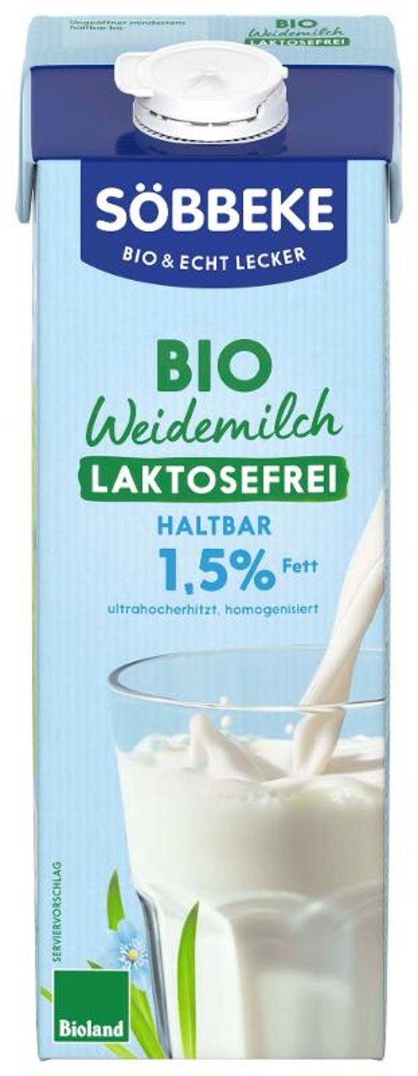 Produktfoto zu Laktosefreie Bio fettarme H-Milch 1,5%