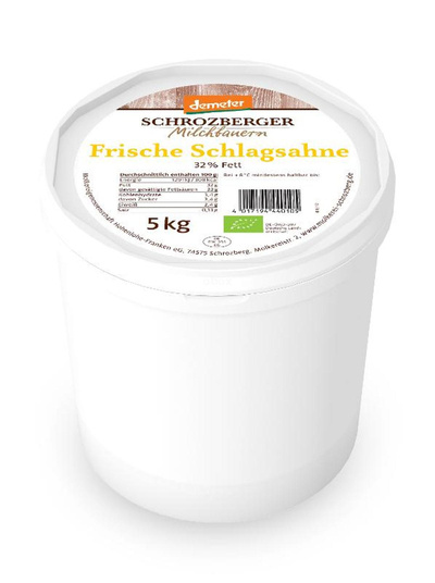 Produktfoto zu Schlagsahne 32% Fett, 5 kg