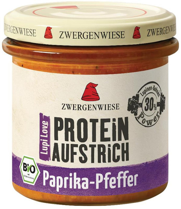 Produktfoto zu LupiLove Paprika-Pfeffer - Lupinen Brotaufstrich