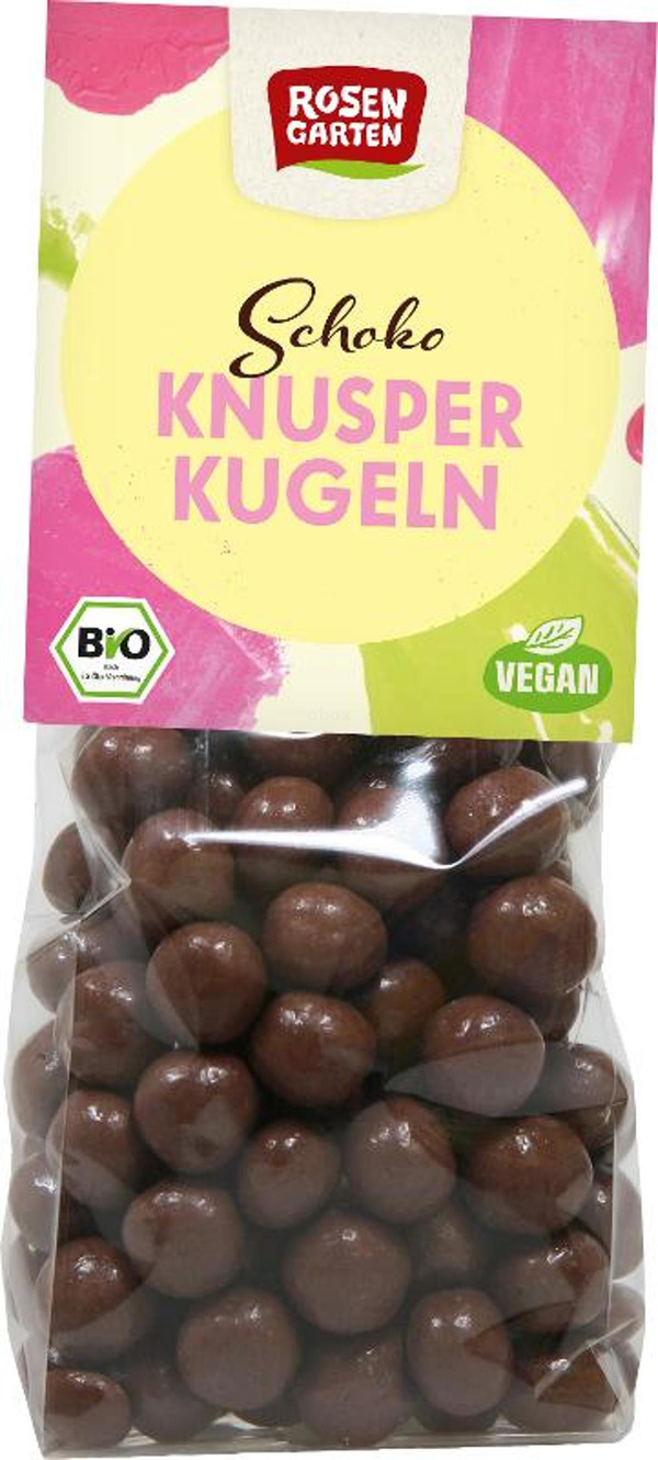 Produktfoto zu Vegane Schoko Kugeln mit Knusperkern