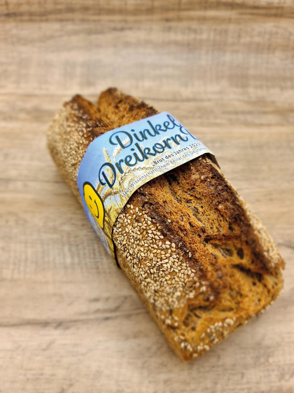 Produktfoto zu Dinkel DreikornBrot 1kg